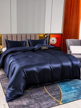 [Tummansininen] SilkSilky-FI 22Momme Bedding Set 004,