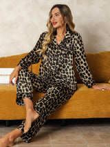 [Leopardi] SilkSilky-FI Naisten Pyjamat 001
