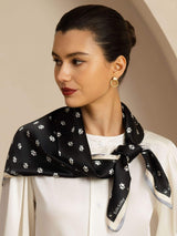[Musta] SilkSilky-FI Scarf 002