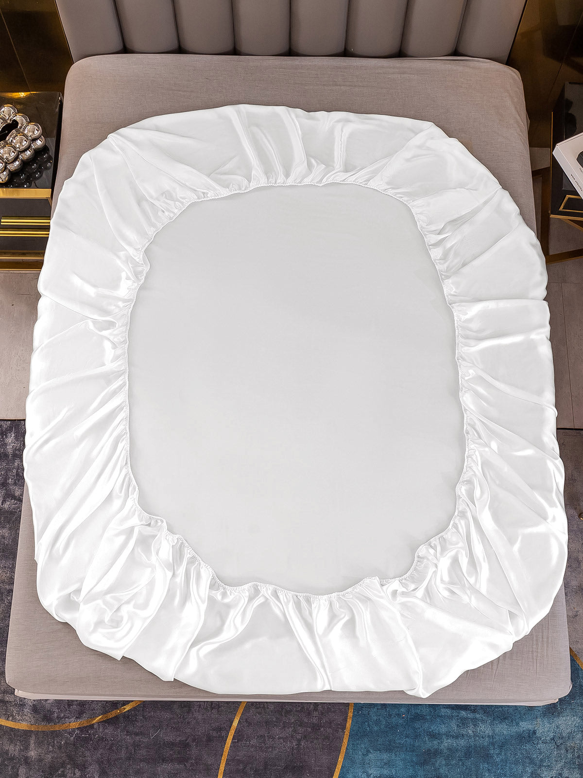 [Valkoinen] SilkSilky-FI 22Momme Pure Silk Sheet 003