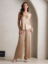 [Samppanja] SilkSilky-FI Hihaton Neliskulmainen Kaulus Camisole Setti 004