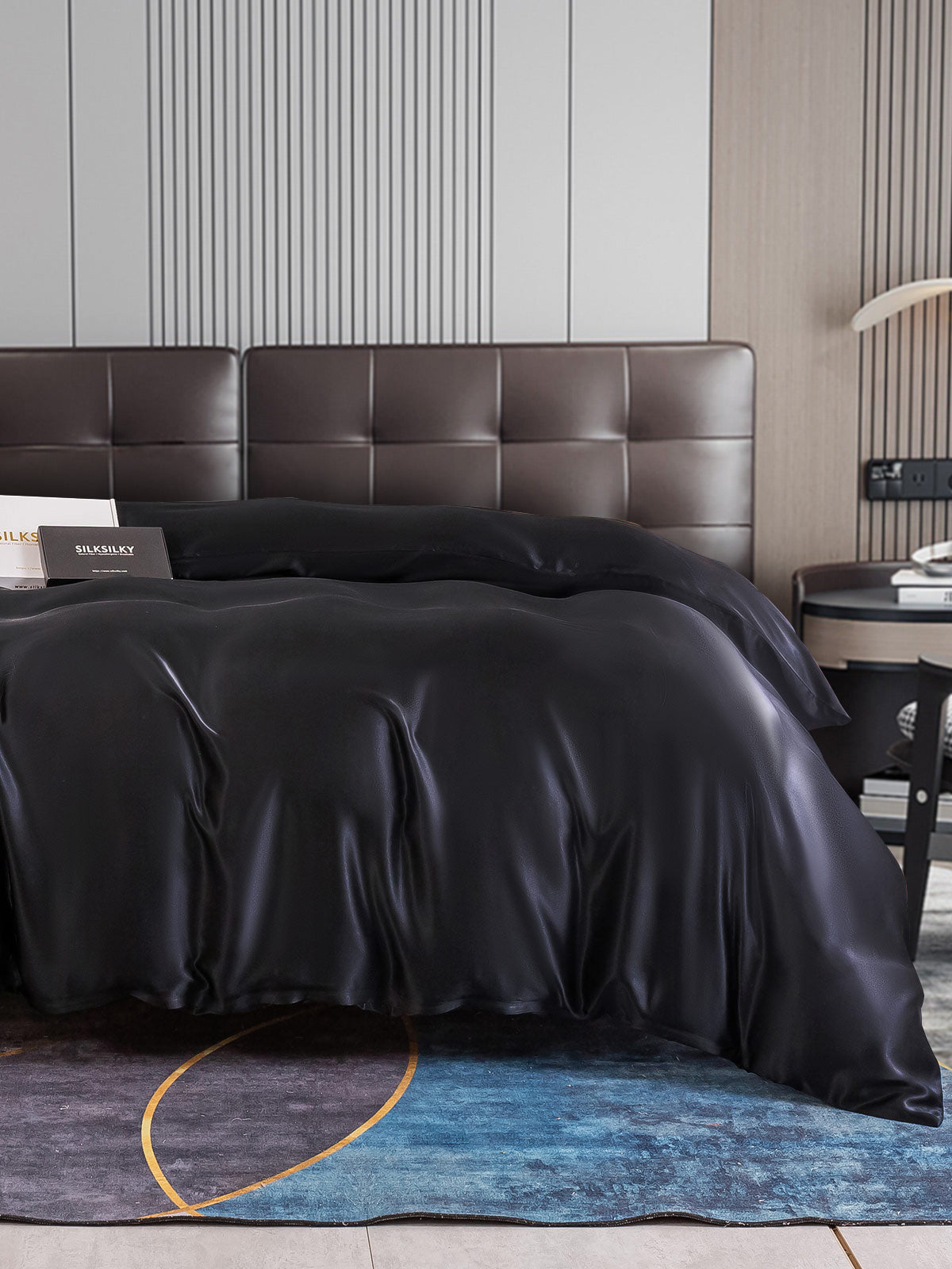 [Musta] SilkSilky-FI 22Momme Duvet Cover 001