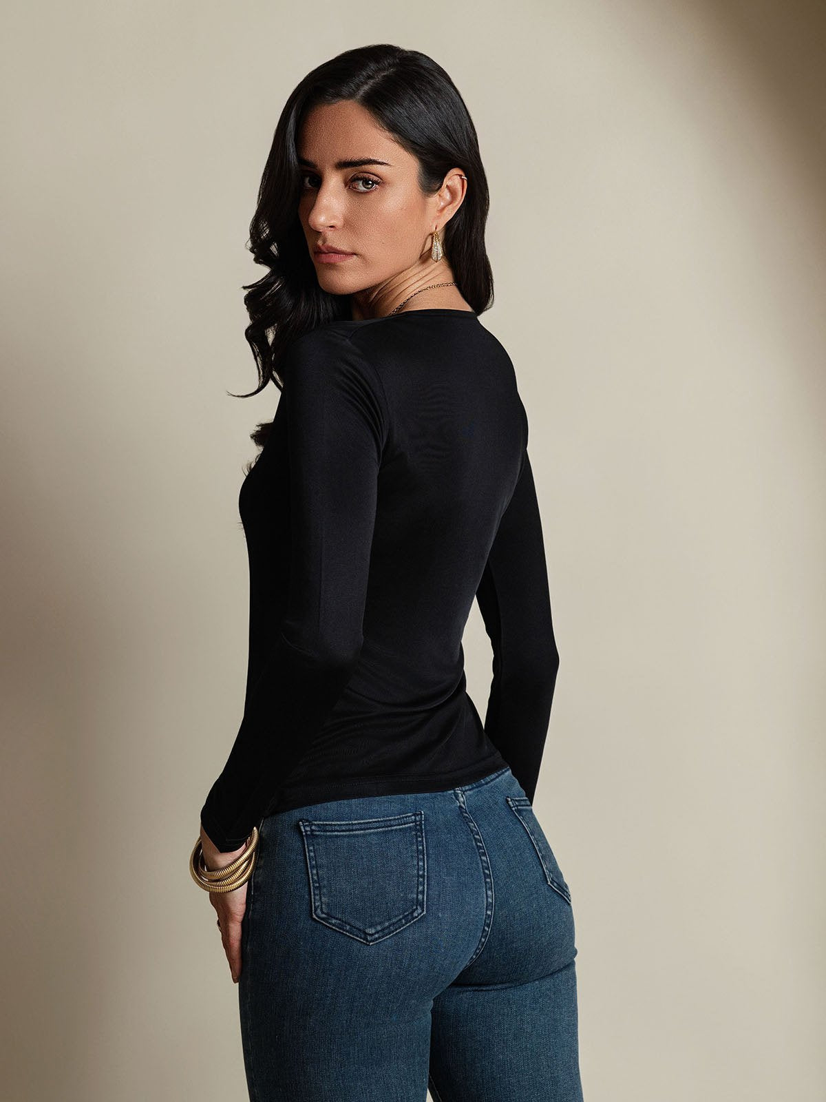 [Musta] SilkSilky-FI Womens T-Shirt 002,