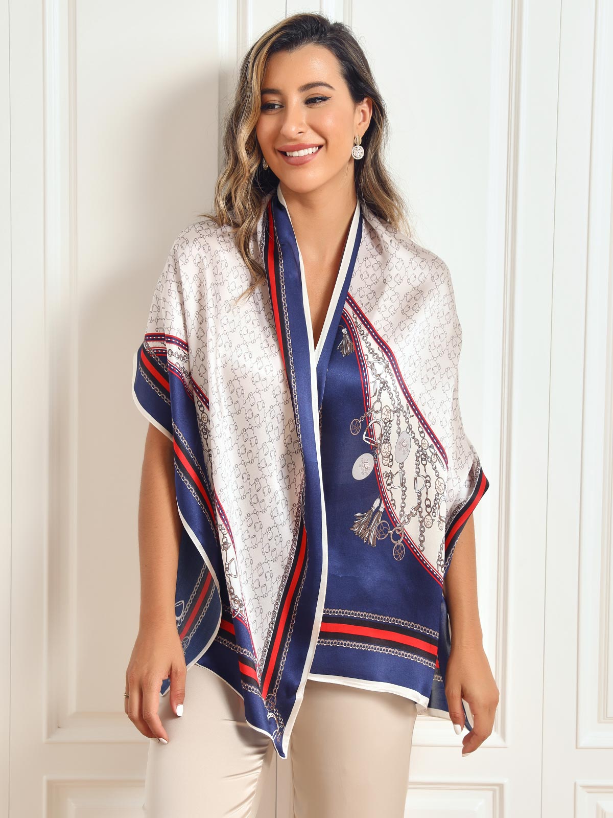 [P024] SilkSilky-FI Pure Silk Scarf 006