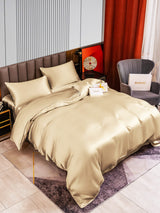 [Beige] SilkSilky-FI 22Momme Vuodevaatteet Setti 003