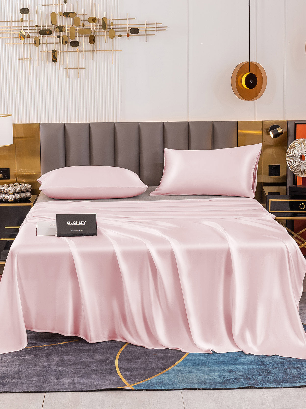 [Pinkki] SilkSilky-FI 19Momme Bedding Set 002
