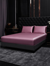 [Vaalean Mauve] SilkSilky-FI 19Momme Vuodevaatteet Setti 001