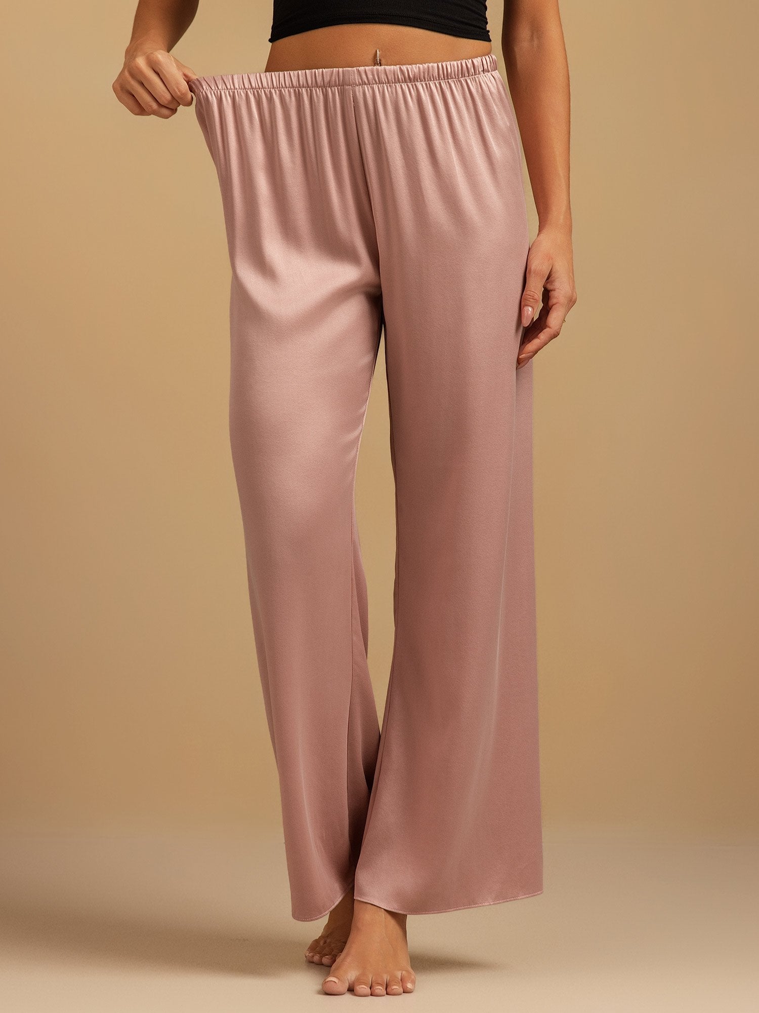 [Persikkaiho] SilkSilky-FI 19Momme Womens Sleep Bottoms 001,