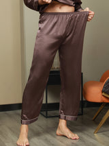 [Kahvi] SilkSilky-FI Mens Sleep Bottoms 005,