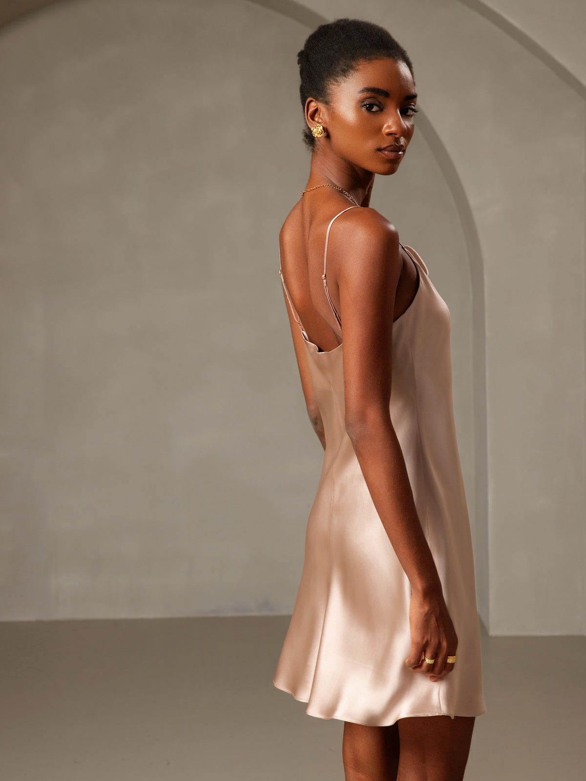 [Vaalean Mauve] SilkSilky-FI Dress 002