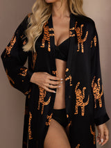 [Musta Tiikeri] SilkSilky-FI Long Sleeve Womens Robe 004