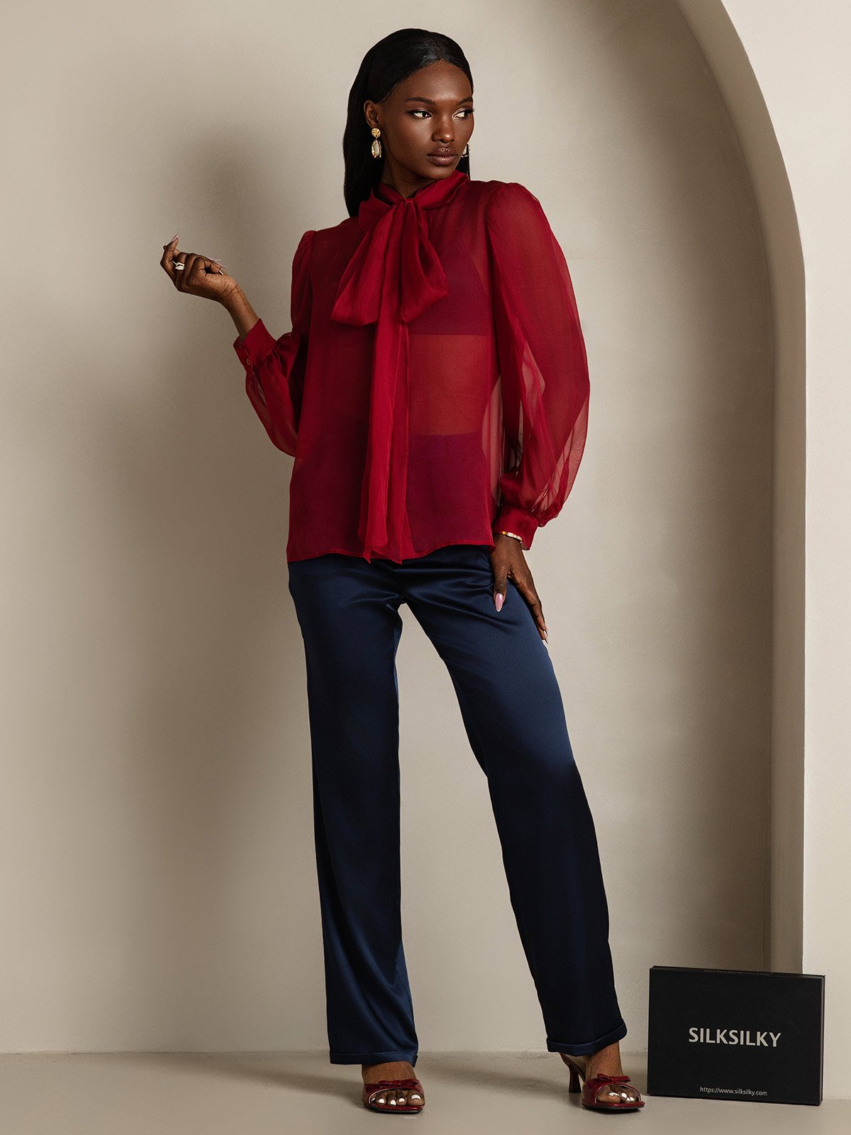 SilkSilky-FI Womens Shirt Viini 006