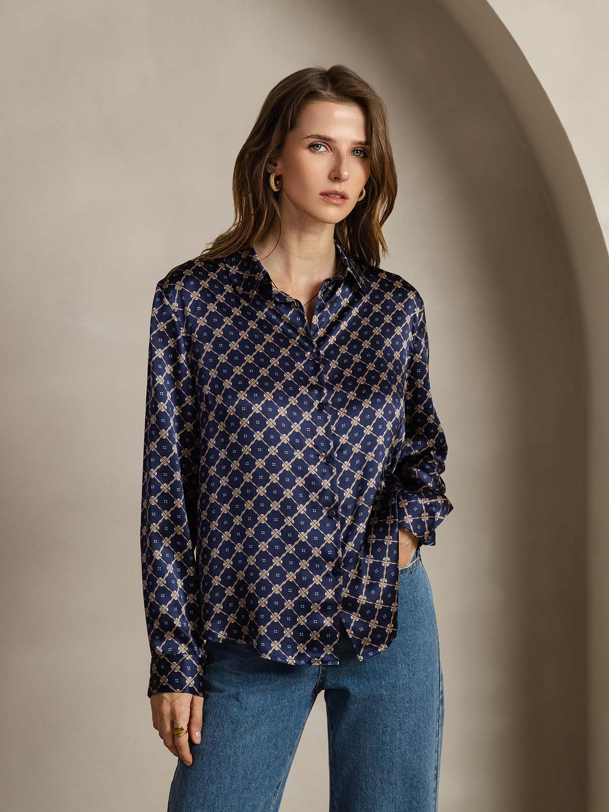 [Laivasto Ketju] SilkSilky-FI Womens Shirt 001