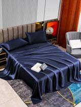 [Tummansininen] SilkSilky-FI 22Momme Bedding Set 002,