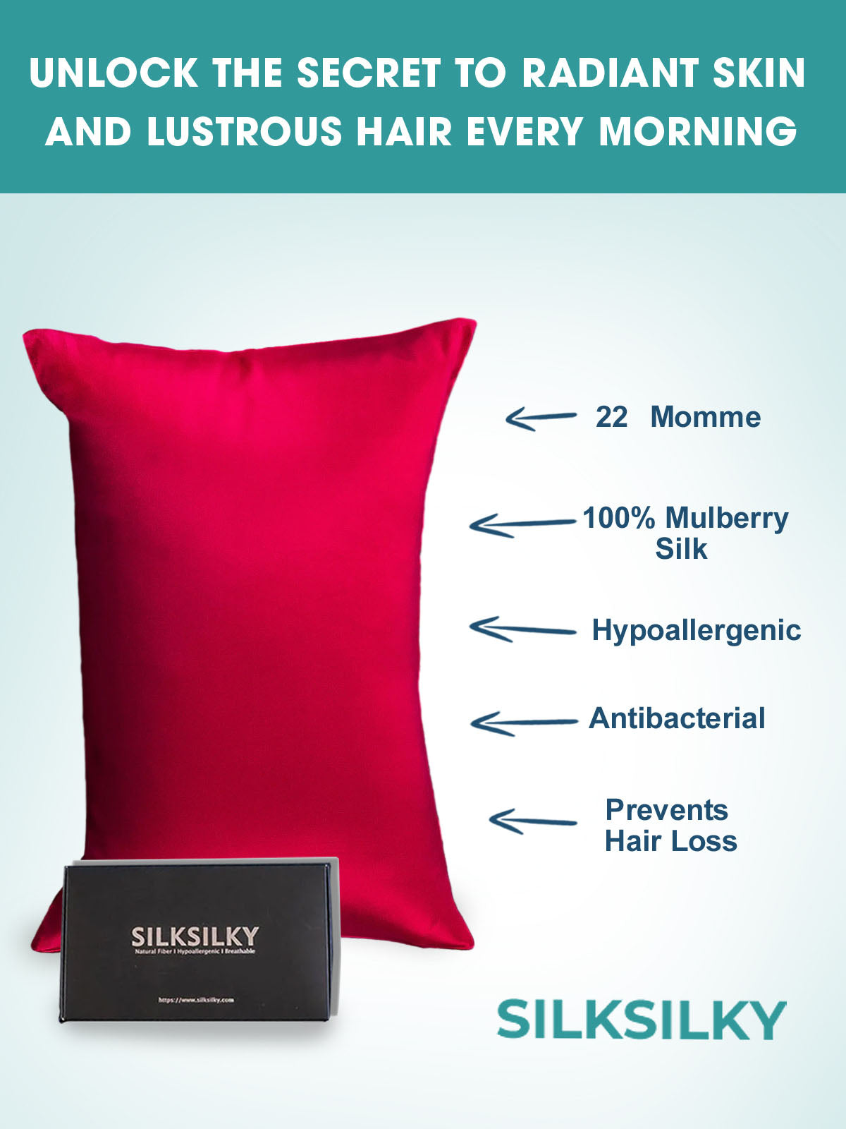 [Viini] SilkSilky-FI 22Momme Pillowcase 003