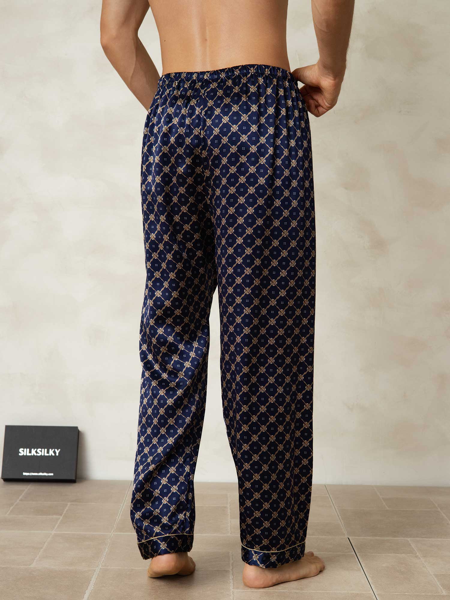 [Laivasto Ketju] SilkSilky-FI Mens Sleep Bottoms 002