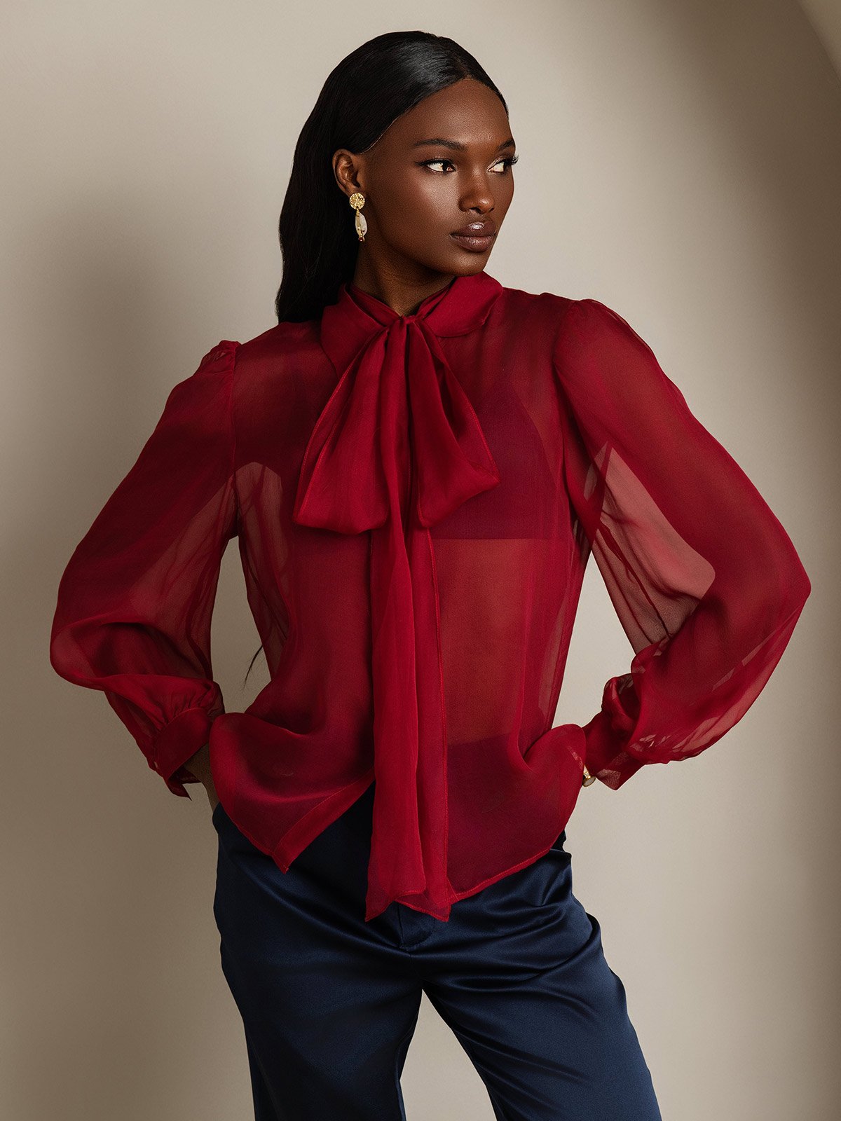 SilkSilky-FI Womens Shirt Viini 001