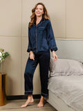 SilkSilky-FI Womens Pajamas Tummansininen 002