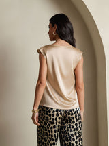 [Samppanja] SilkSilky-FI Cap Sleeve Cowl Neck Naisten T-paita 002
