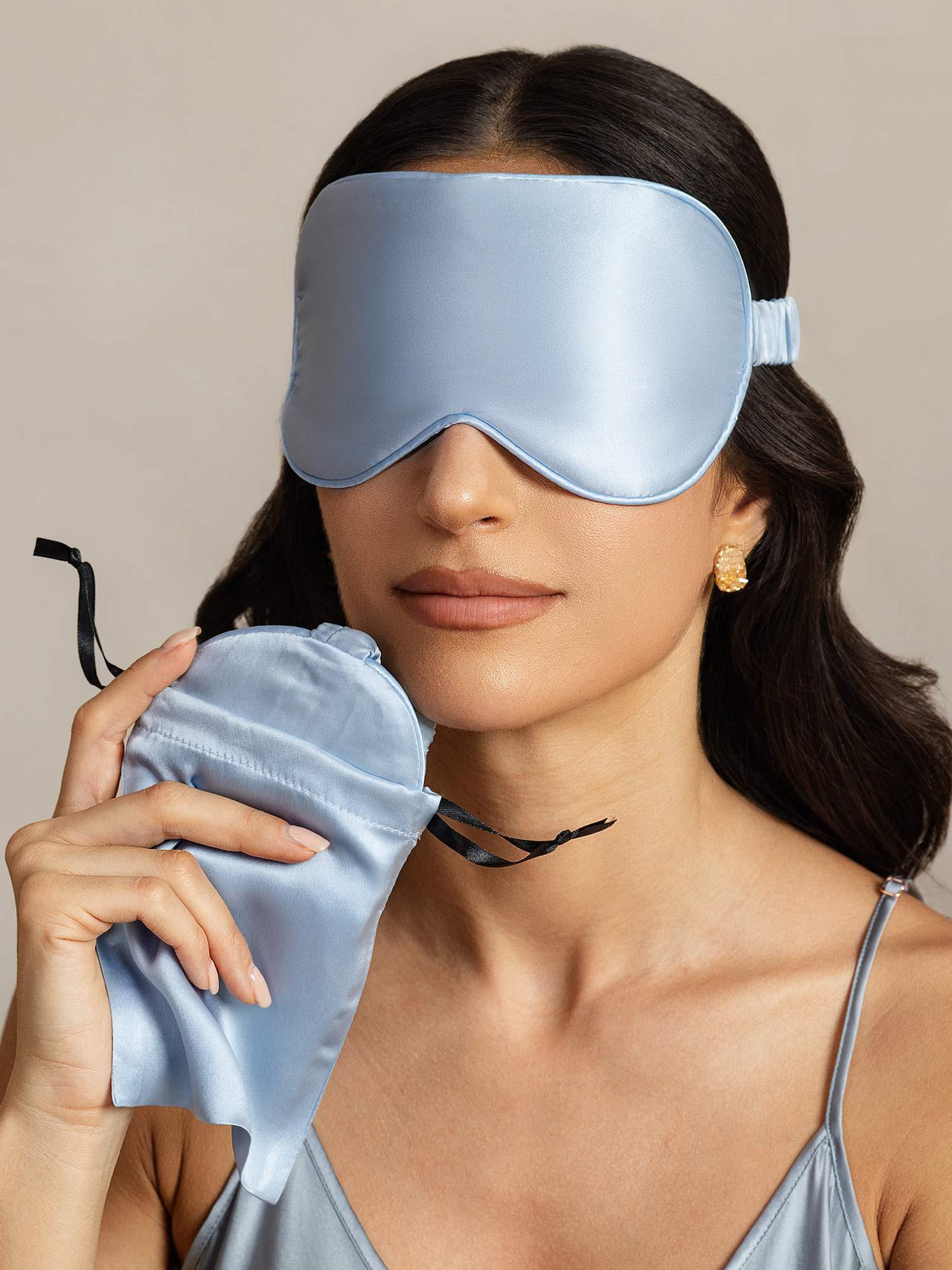 [Vaaleansininen] SilkSilky-FI Eye Mask 003