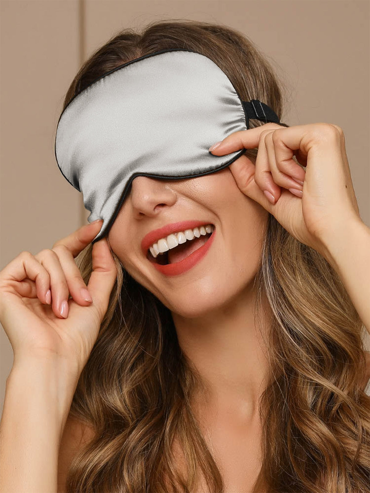 [Harmaa] SilkSilky-FI 19Momme Eye Mask 004