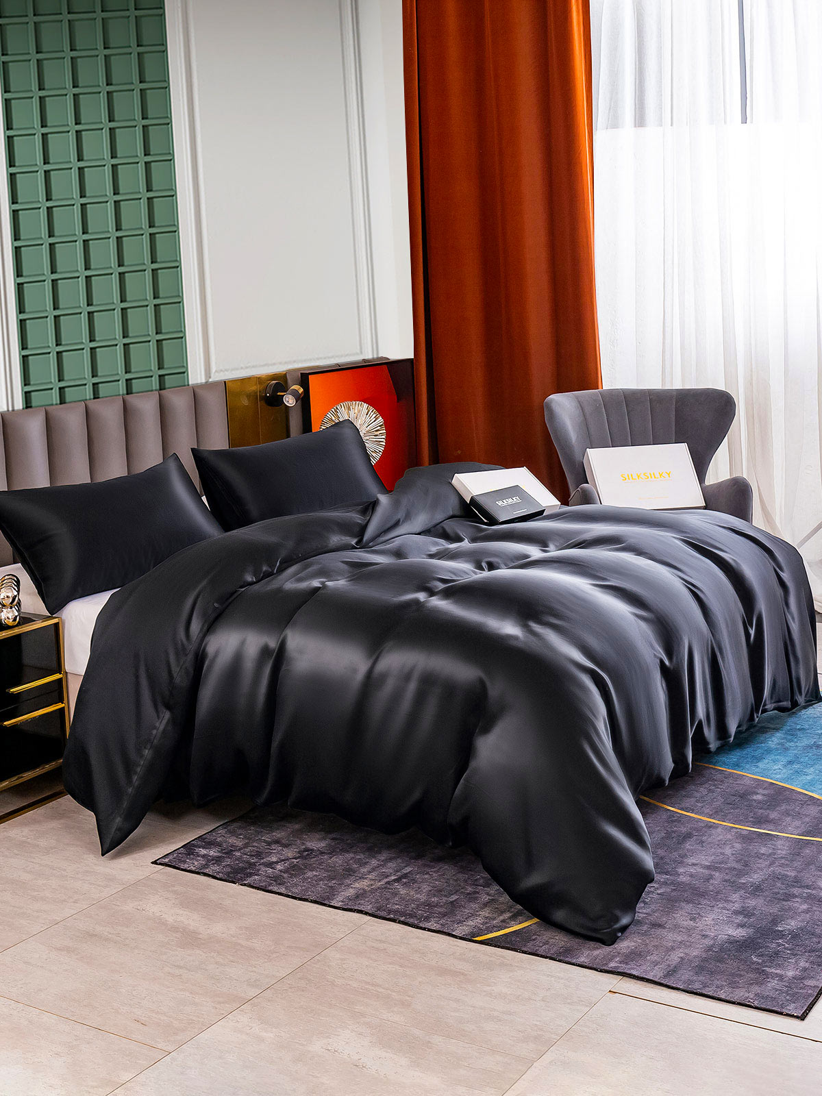 [Musta] SilkSilky-FI 25Momme Bedding Set 004