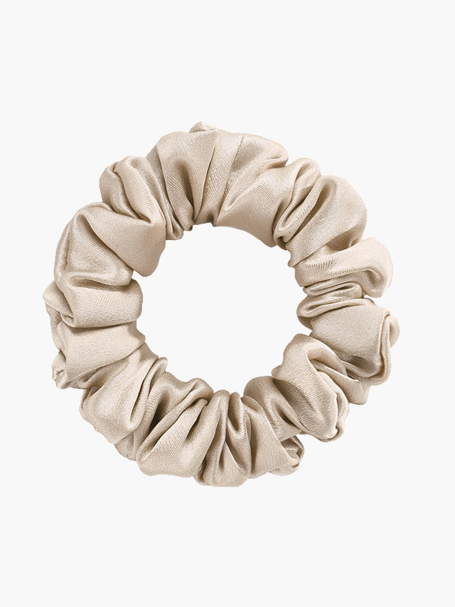 SilkSilky FI 19Momme Pure Silk Scrunchie Beige 004