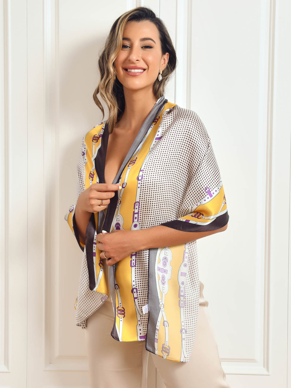 [P025] SilkSilky-FI Pure Silk Scarf 004