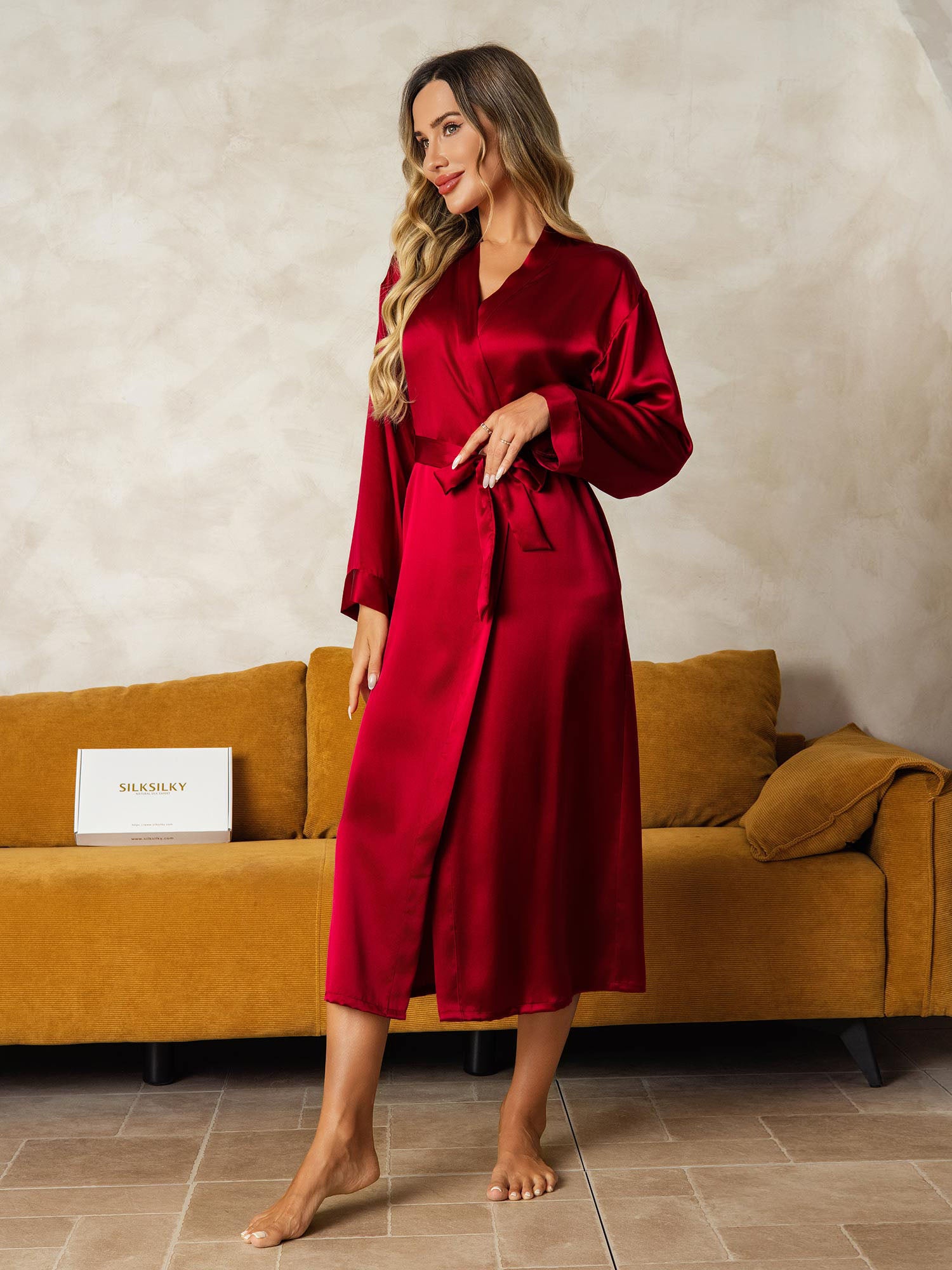 [Viini] SilkSilky-FI Wrap Naisten Aamutakki 004