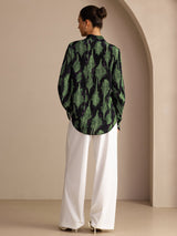 [Musta Sammal] SilkSilky-FI Long Sleeve Lapel Collar Pusero 002