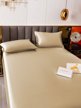 [Beige] SilkSilky-FI 19Momme Vuodevaatteet Setti 004