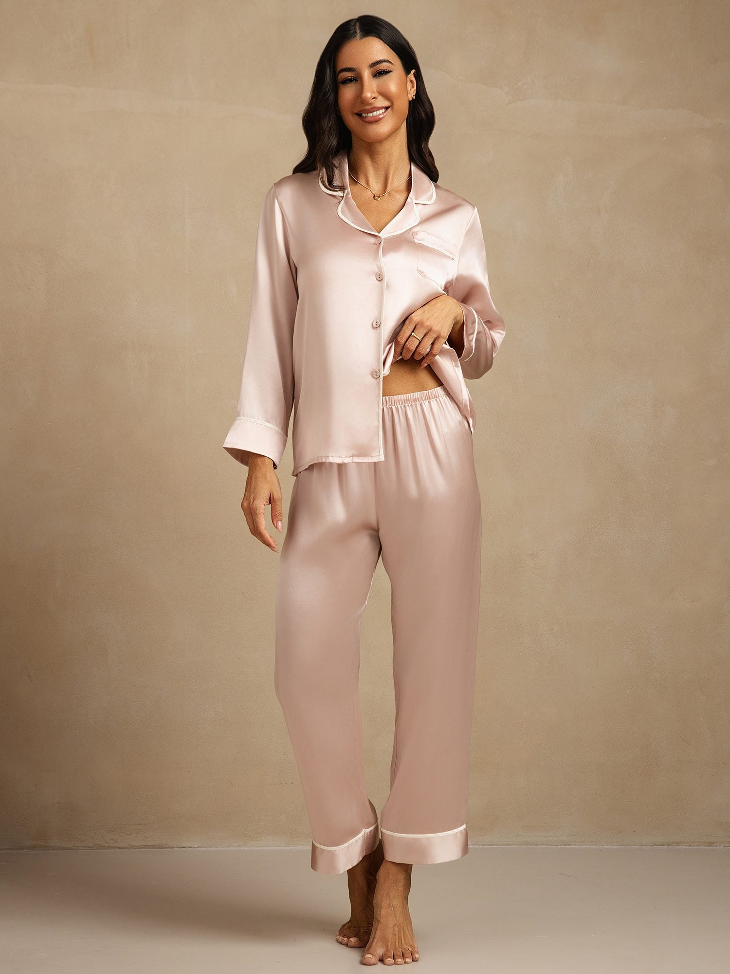 [Pinkki] SilkSilky-FI Womens Pajamas 001