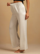 [Valkoinen] SilkSilky-FI 19Momme Women's Sleep Pants 004