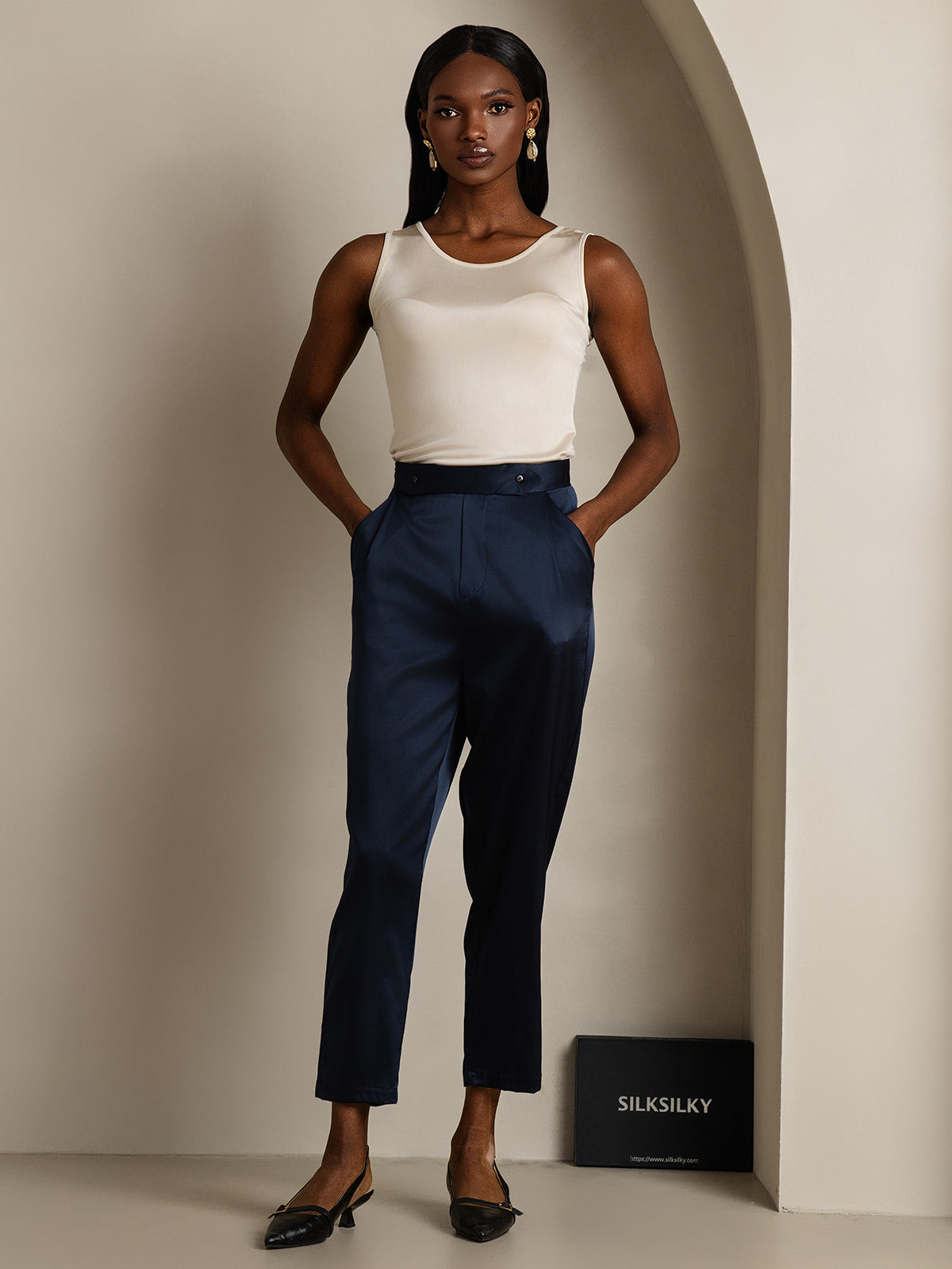[Beige] SilkSilky-FI Womens T-Shirt 007