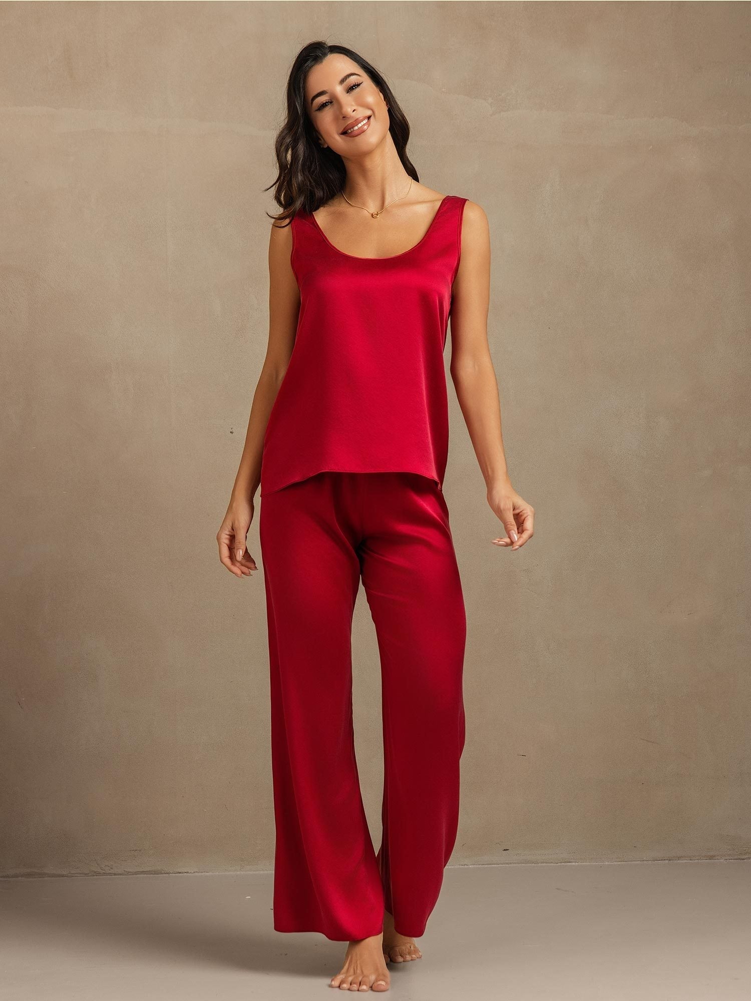 [Viini] SilkSilky-FI 19Momme Womens Pajamas 005,