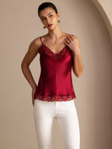 [Viini] SilkSilky-FI Spaghetti Strap V Neck Camisole Top 003