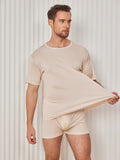 SilkSilky-FI Mens T-Shirt Beige 003