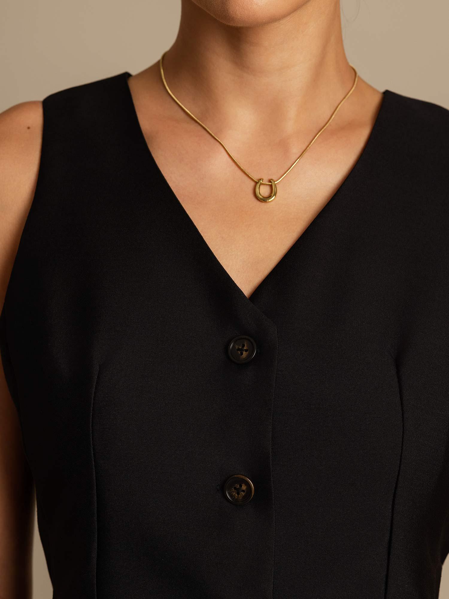 [Musta] SilkSilky-FI 32Momme Silk-Wool Blend Womens Vest 004,