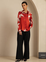 [Viini] SilkSilky-FI Long Sleeve Lapel Collar Naisten paita 005
