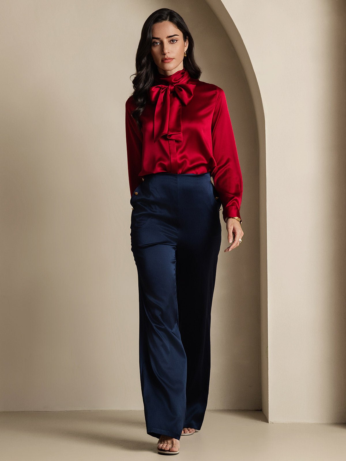 [Viini] SilkSilky-FI 19Momme Womens Shirt 011