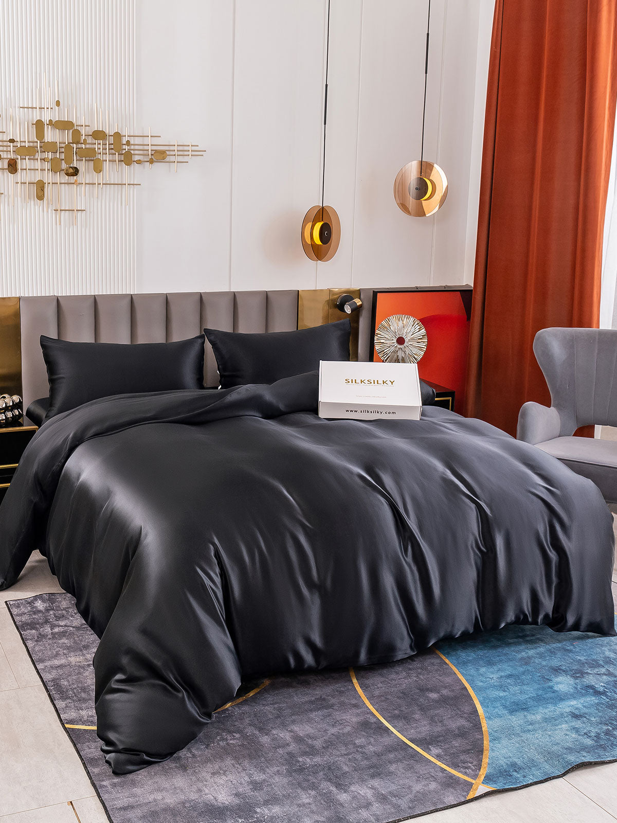 [Musta] SilkSilky-FI 19Momme Bedding Set 007