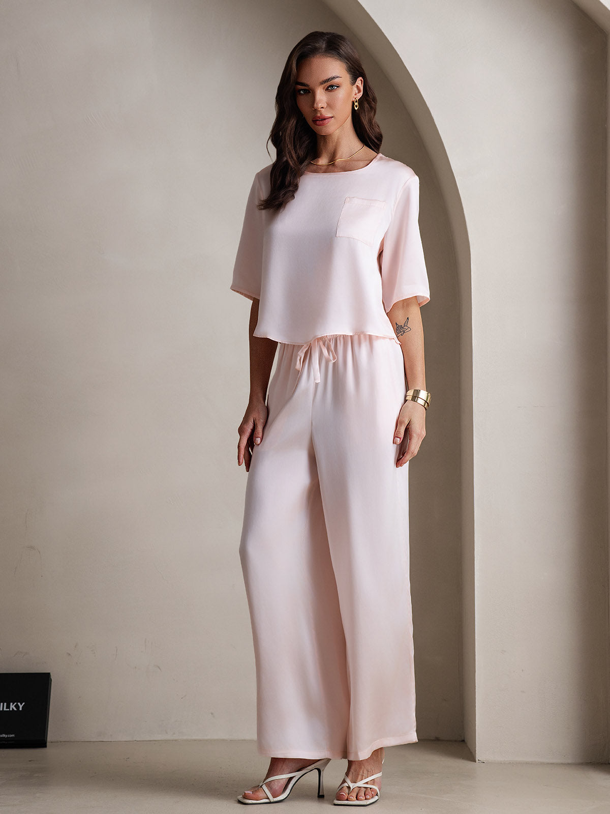 [Pinkki] SilkSilky-FI Womens Pajamas 006