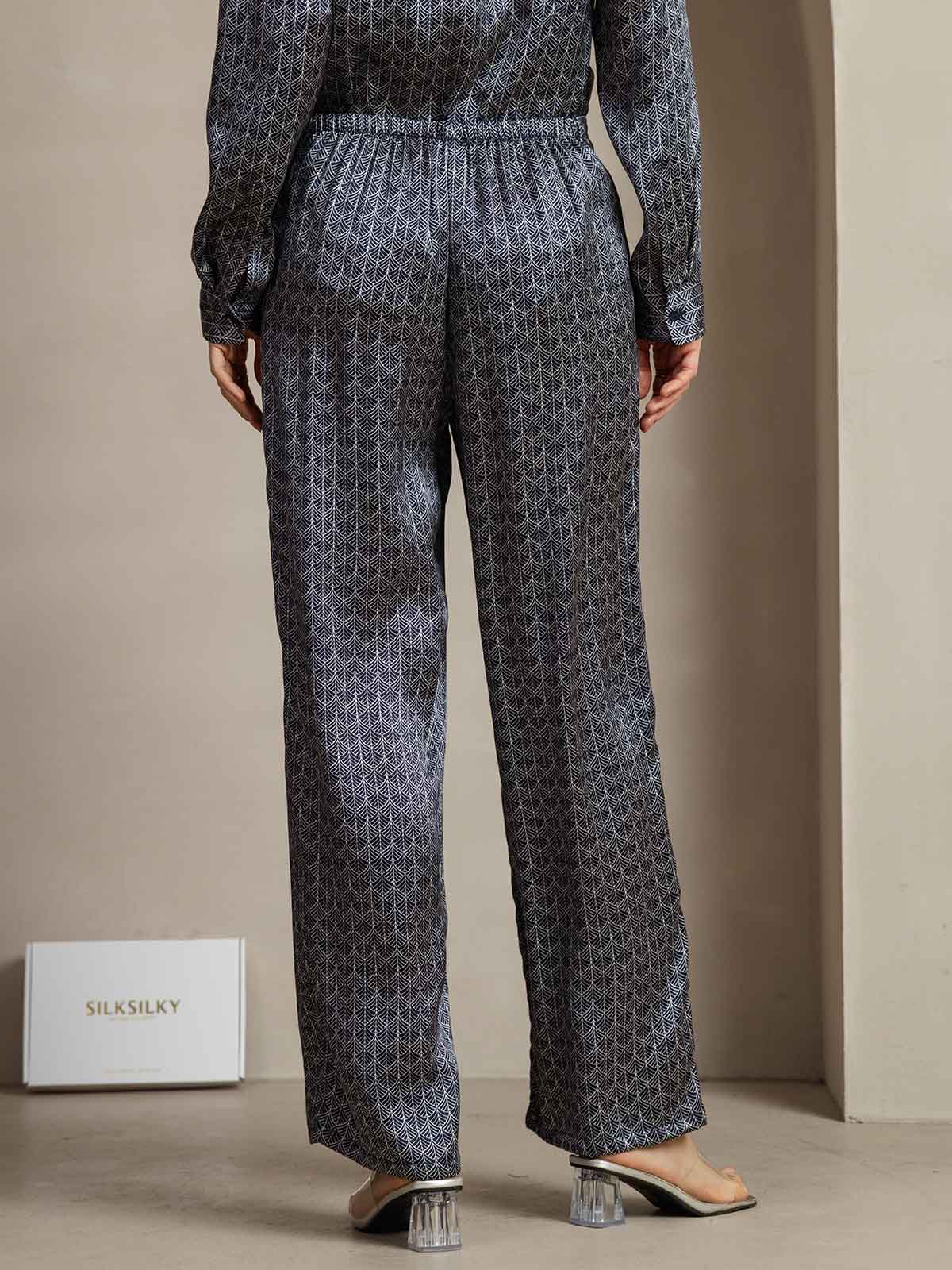 [Laivasto Ginkgo] SilkSilky-FI 19Momme Womens Pants 002