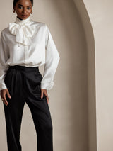 [Musta] SilkSilky-FI 19Momme Silk Womens Pants 003