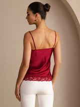 [Viini] SilkSilky-FI Spaghetti Strap V Neck Camisole Top 002