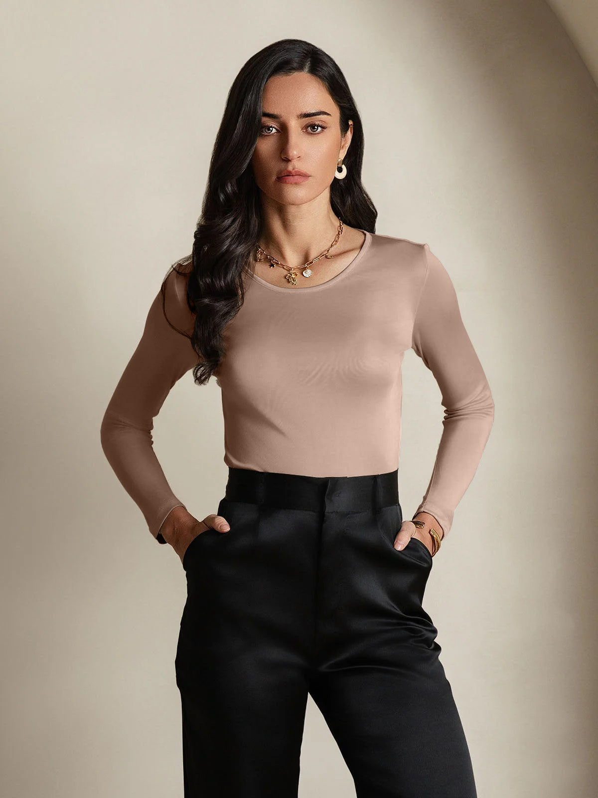 [Kahvi] SilkSilky-FI Womens T-Shirt 001,