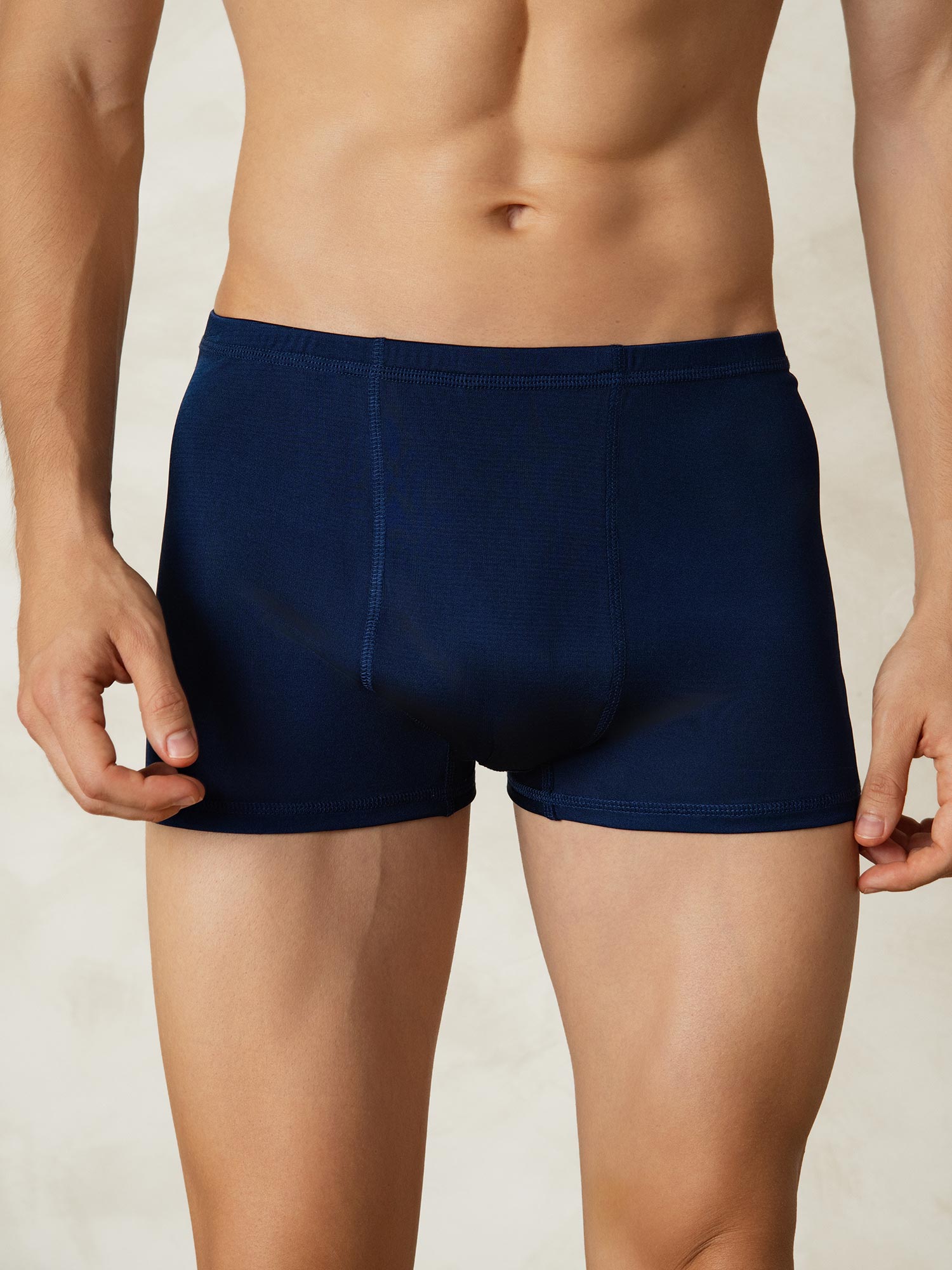 [Tummansininen] SilkSilky-FI Mens Underwear 001