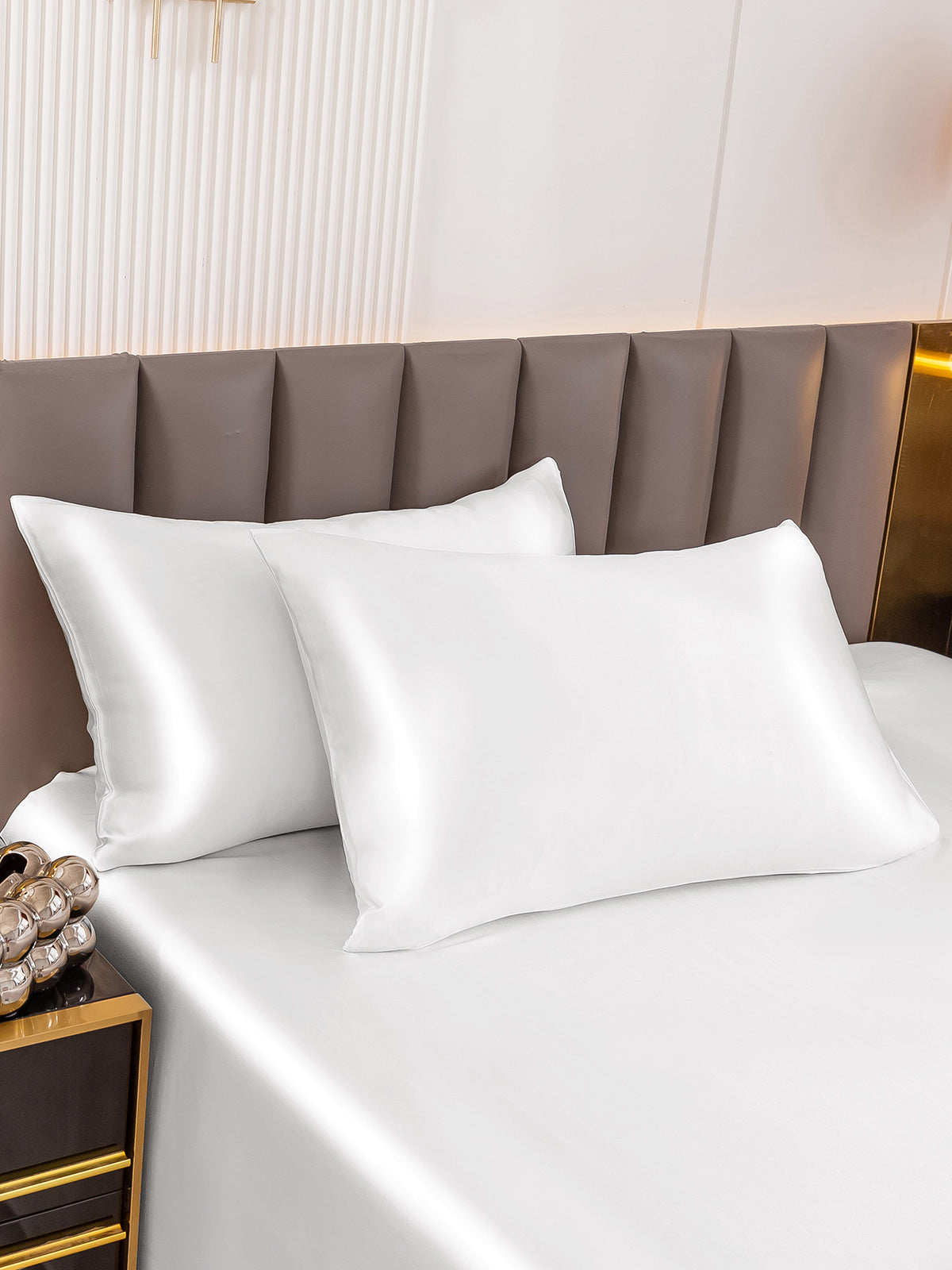 [Valkoinen] SilkSilky-FI 22Momme Pillowcase 002