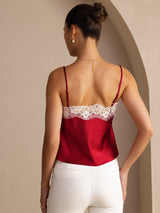 [Viini] SilkSilky-FI Spaghetti Strap V Neck Camisole Top 002