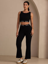 [Musta] SilkSilky-FI Sleeveless Crew Neck Women's Outfit Sets 001